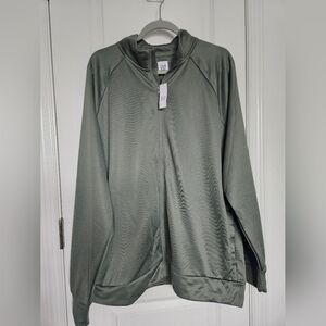 NWT MENS GapFit Track Sweatshirt Size XL In Green  msrp$69.99